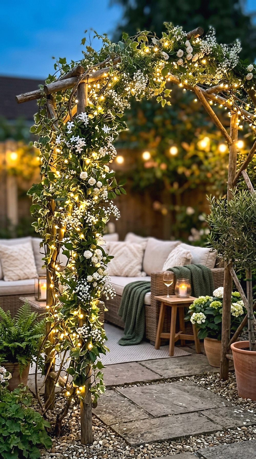 Fairy Light Garden Arch