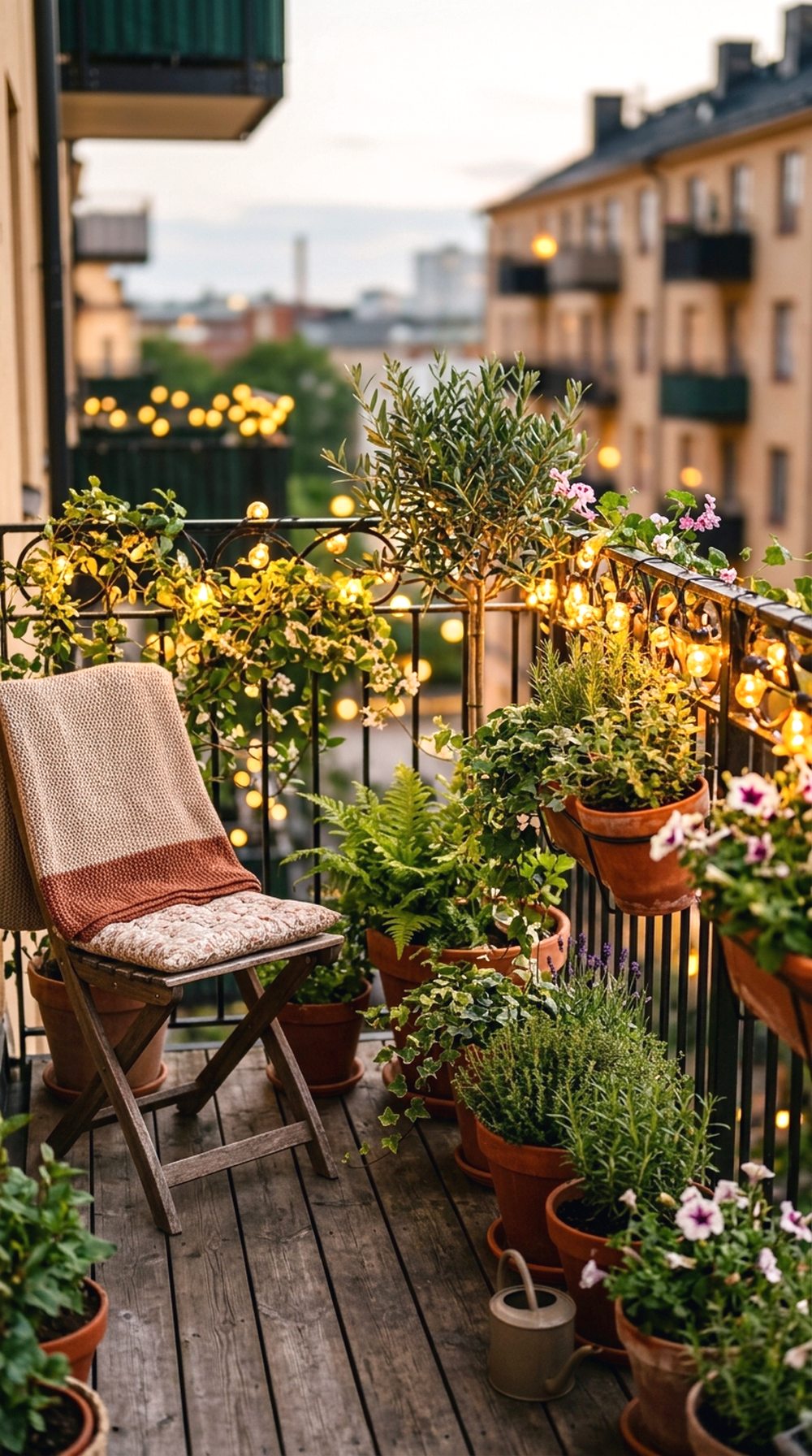 Fairy Light Garden Balcony