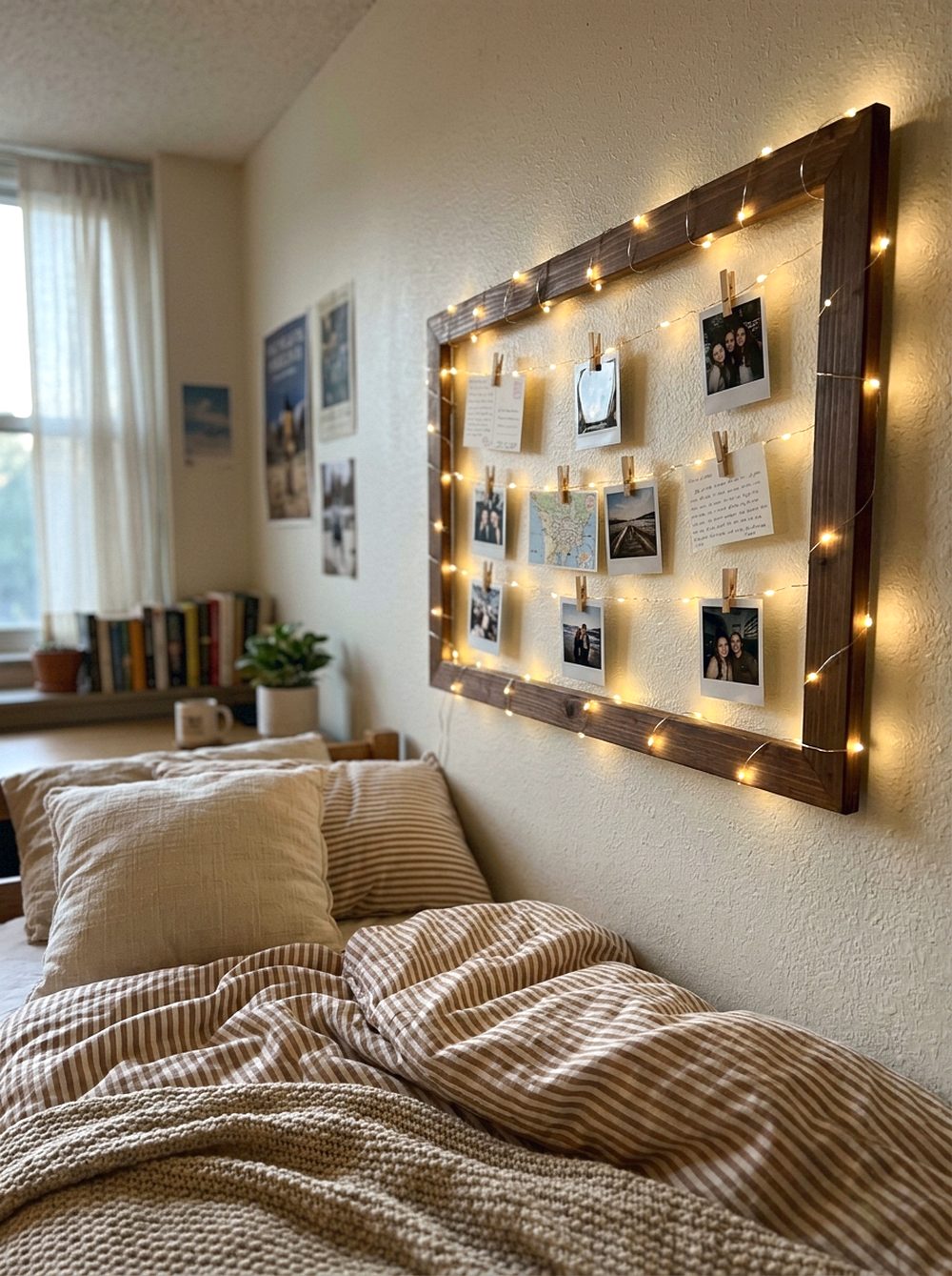 Fairy Light Headboard Frame
