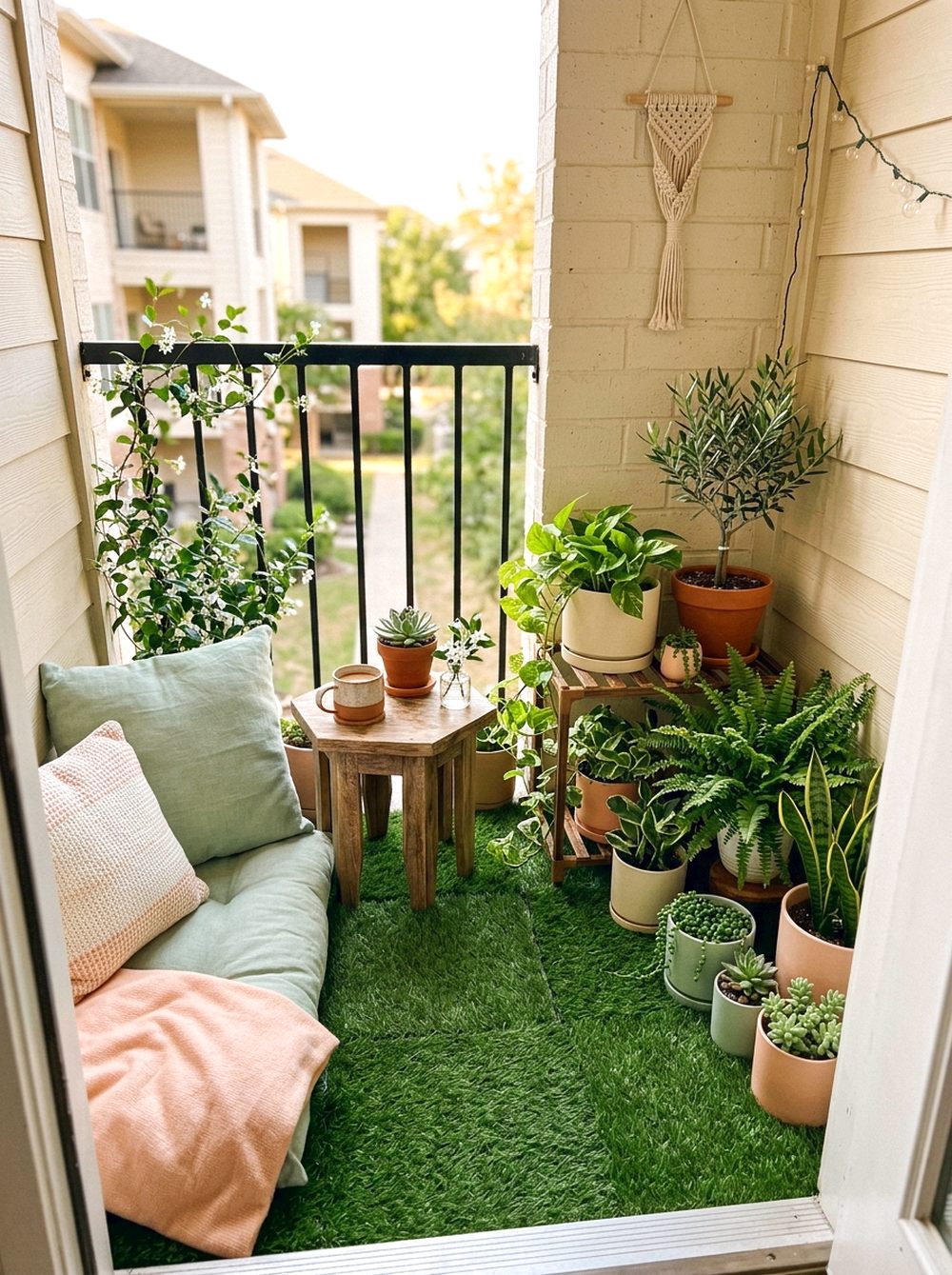 Faux Grass Garden Nook