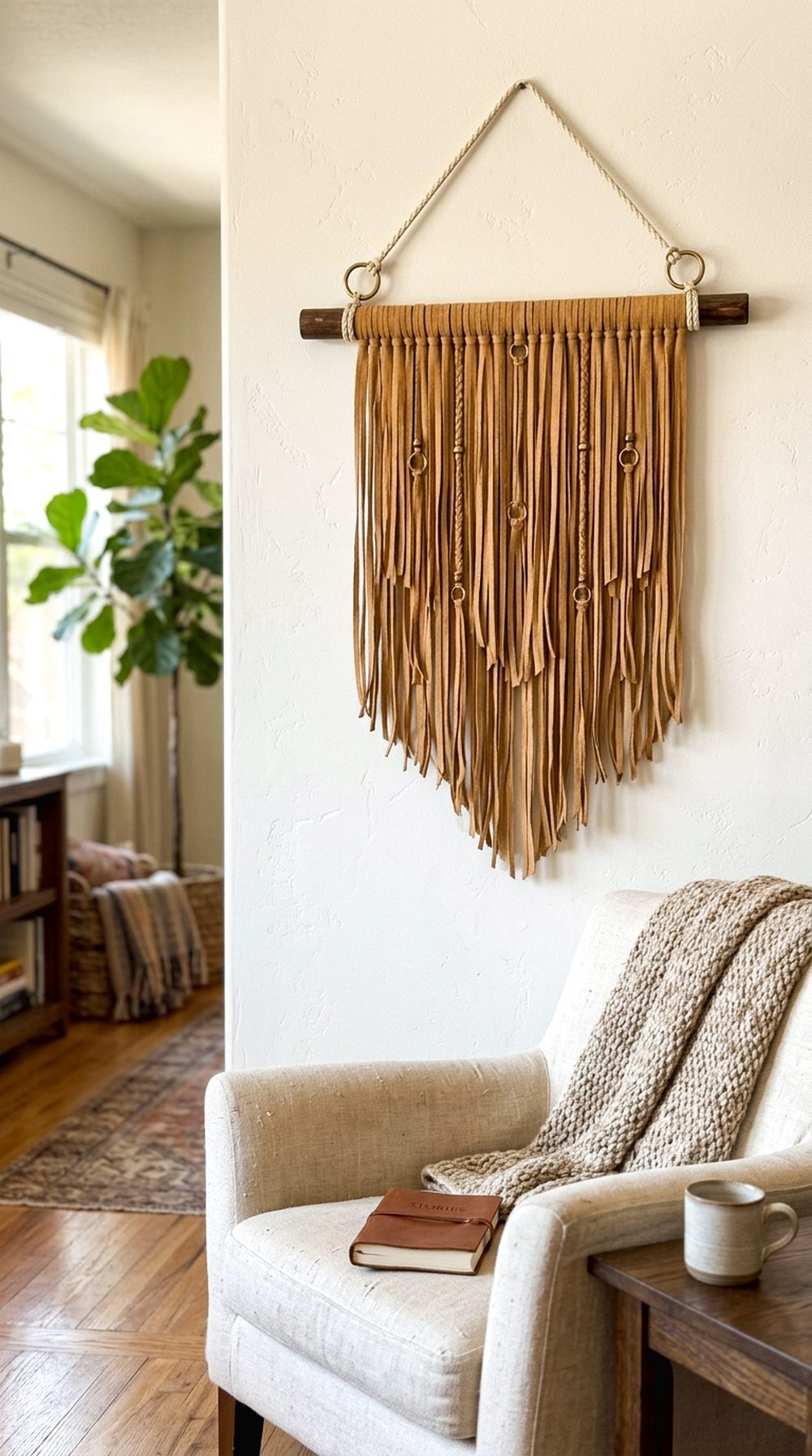 Faux Suede Wall Hanging