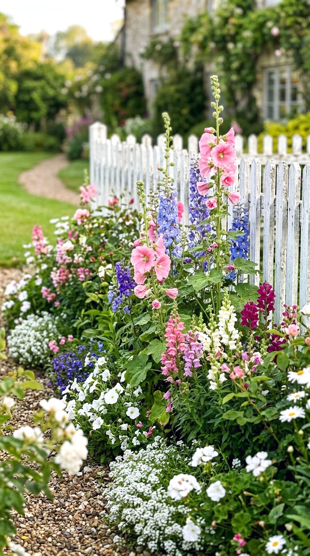 Fence Line Flower Planting