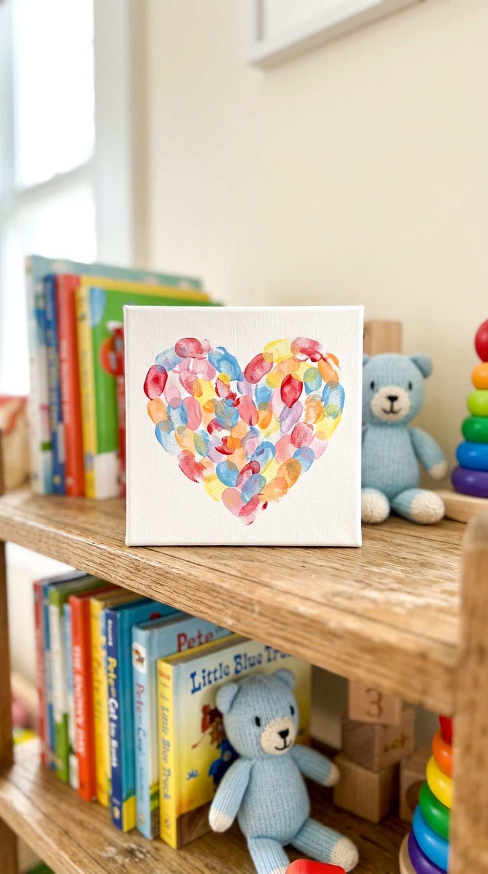 Fingerprint Heart Canvas