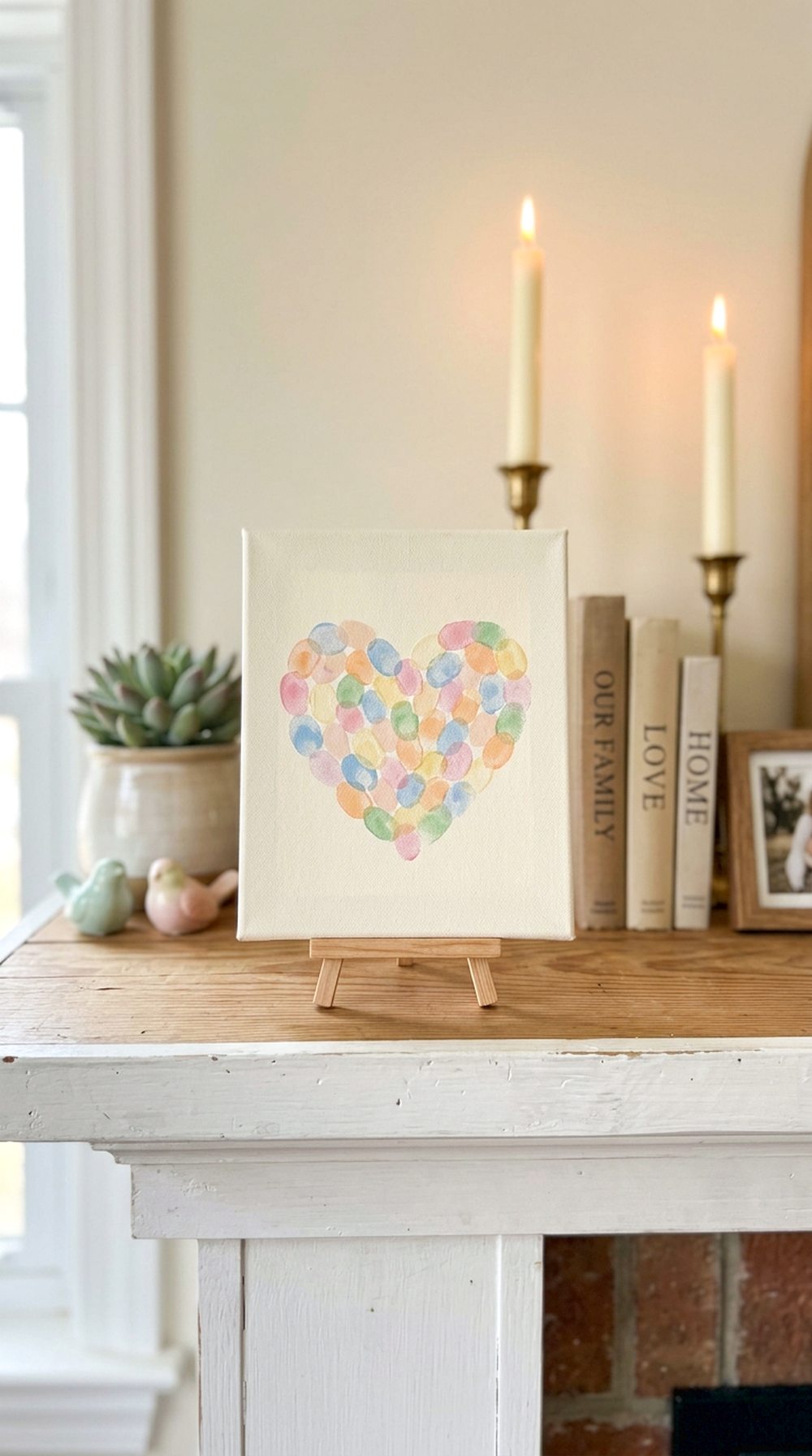 Fingerprint Heart Canvas