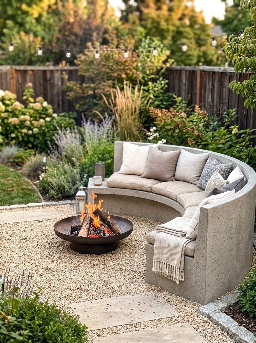 Fire Pit Bench Seating