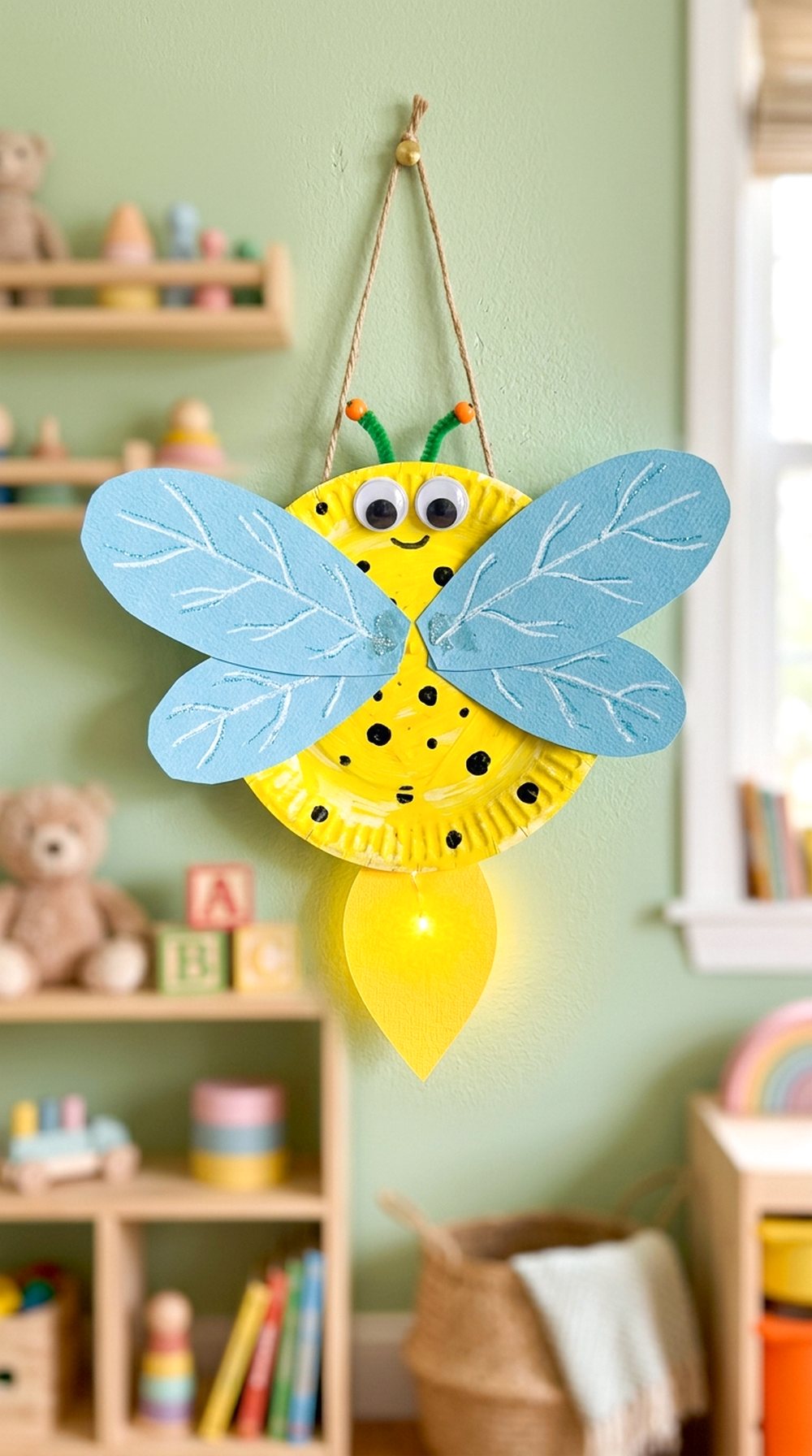 Firefly Paper Plate Craft
