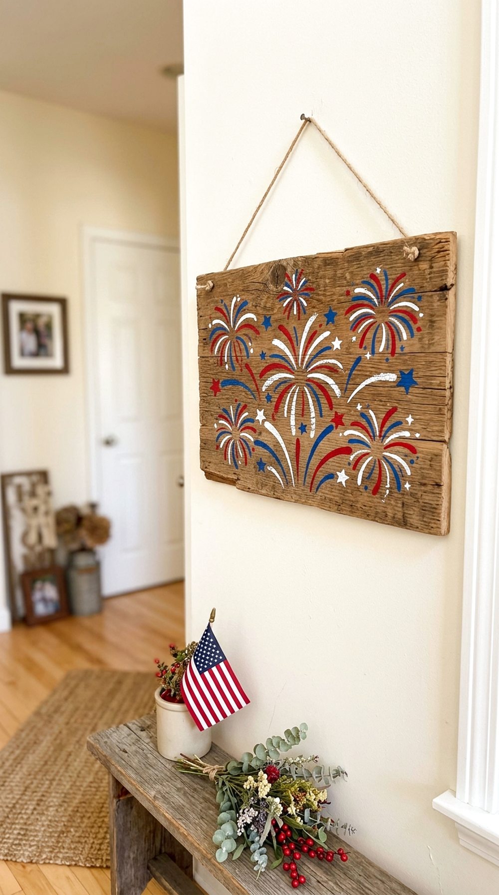 Fireworks Silhouette Sign