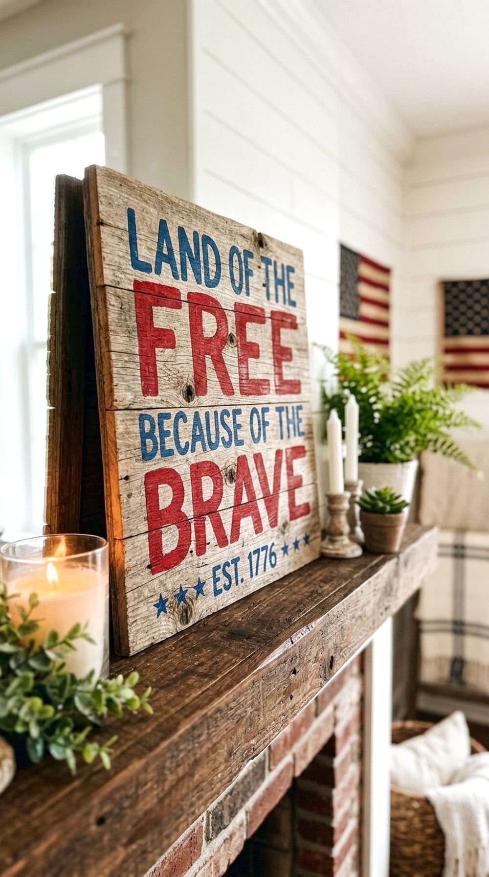 Flag Quote Sign