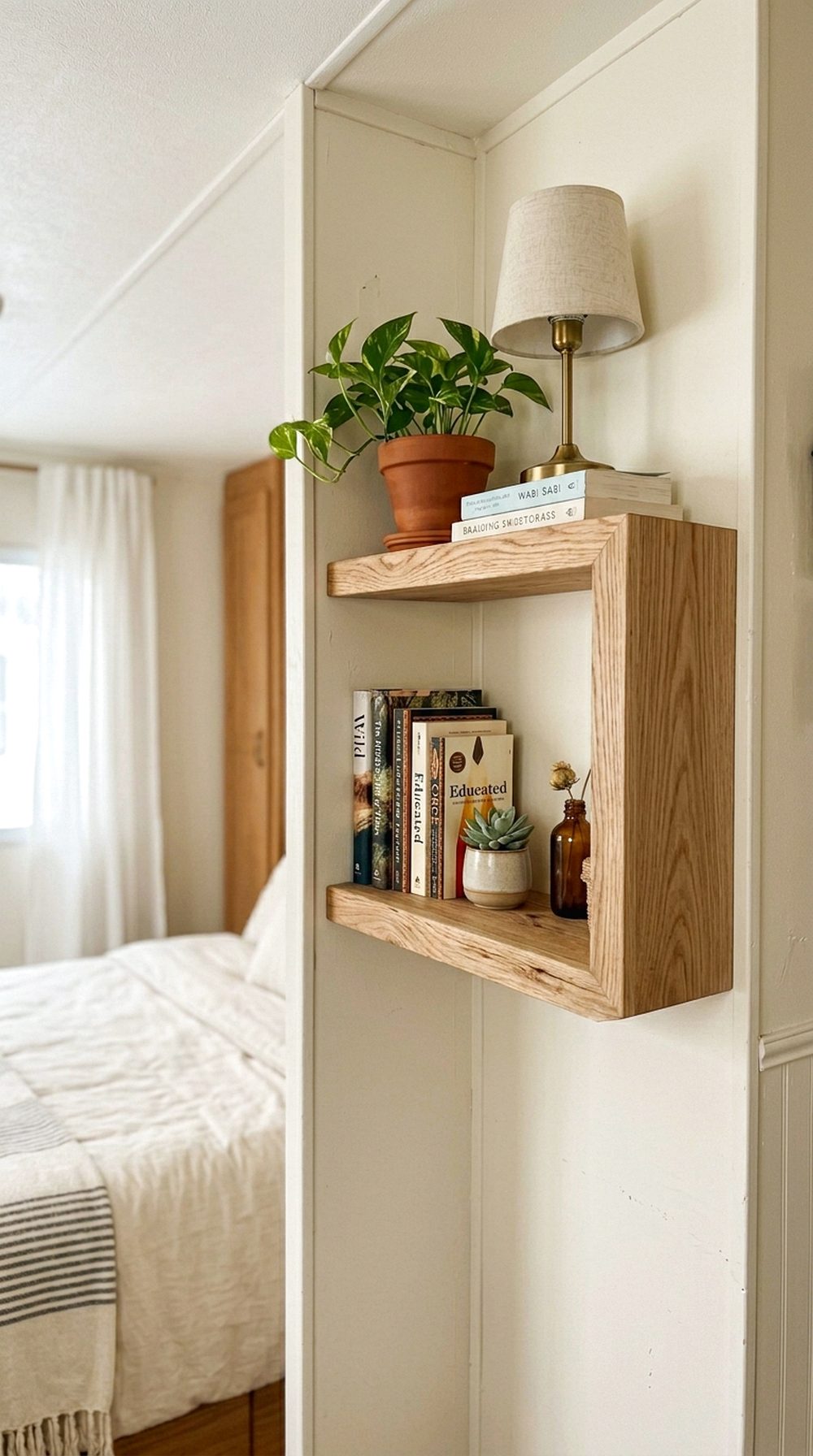 Floating Corner Shelves
