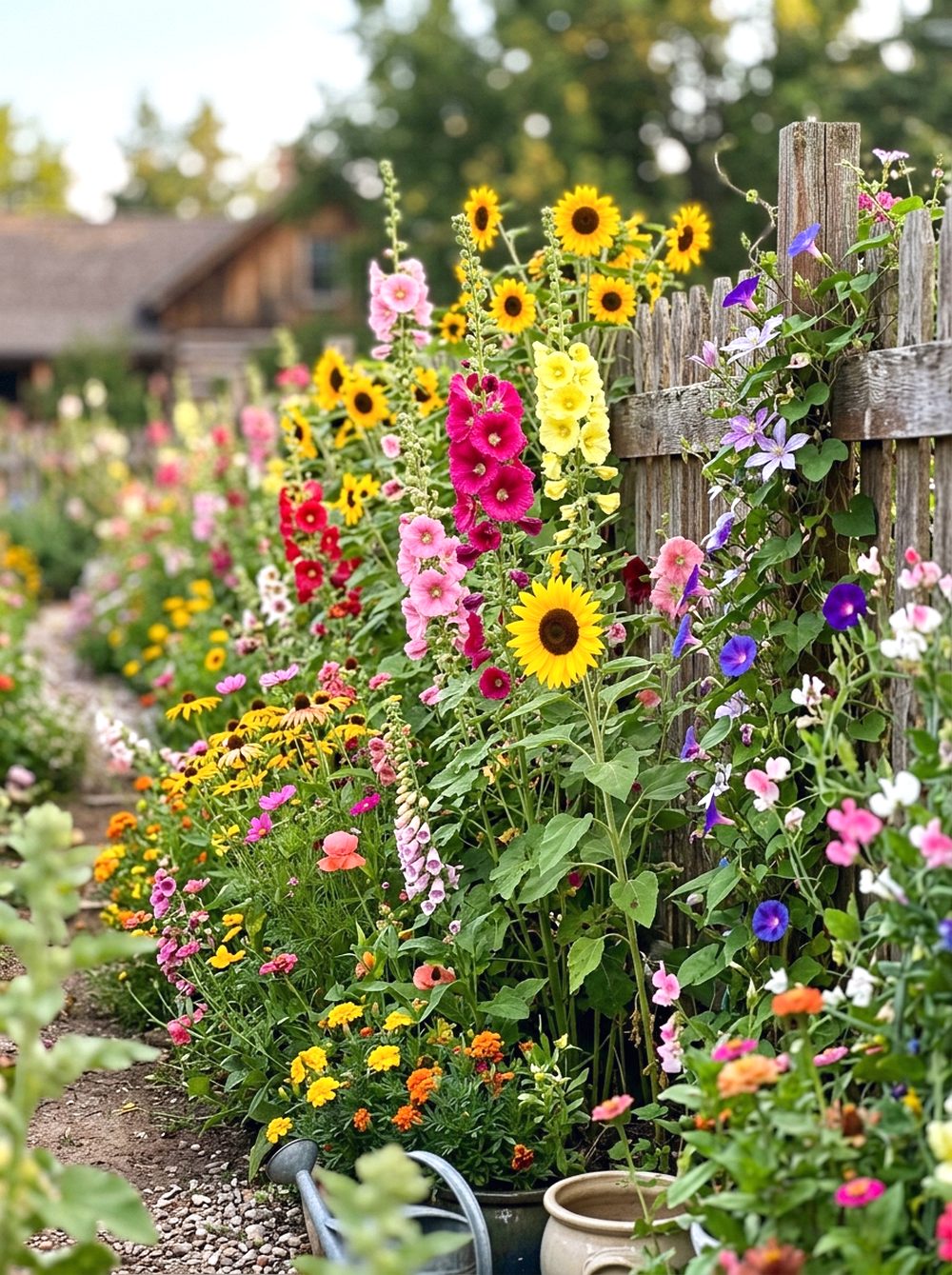 Floral Fence Garden