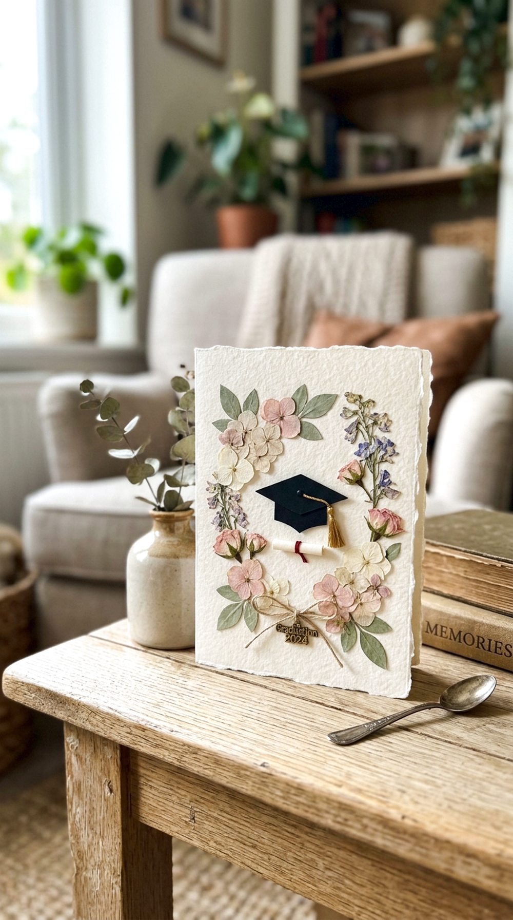 Floral Graduation Card