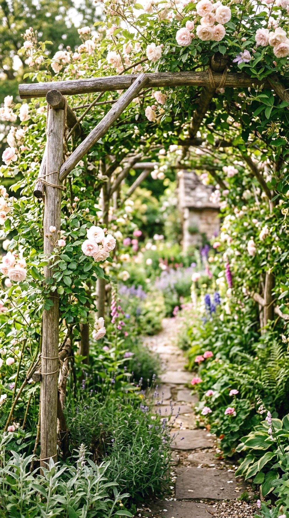 Floral Trellis Walkway