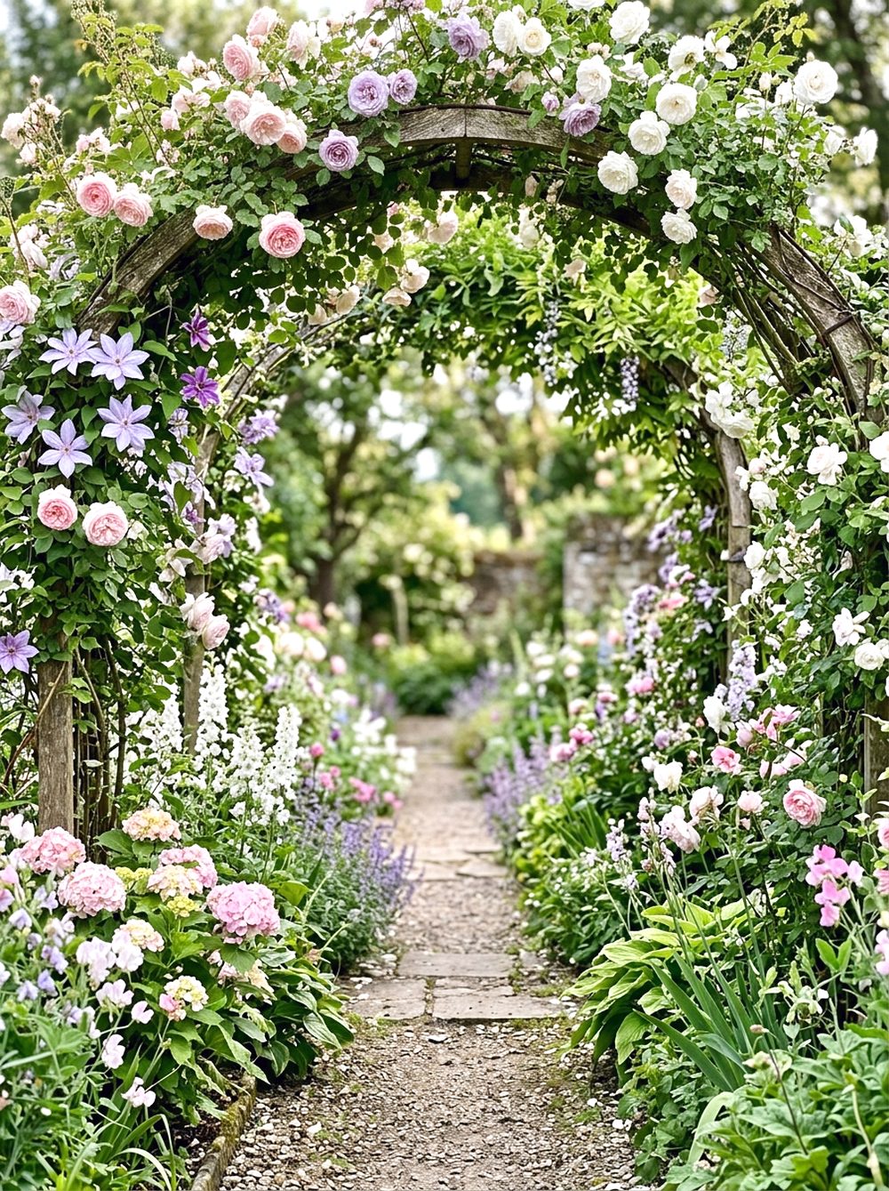 Flower Arch Walkway