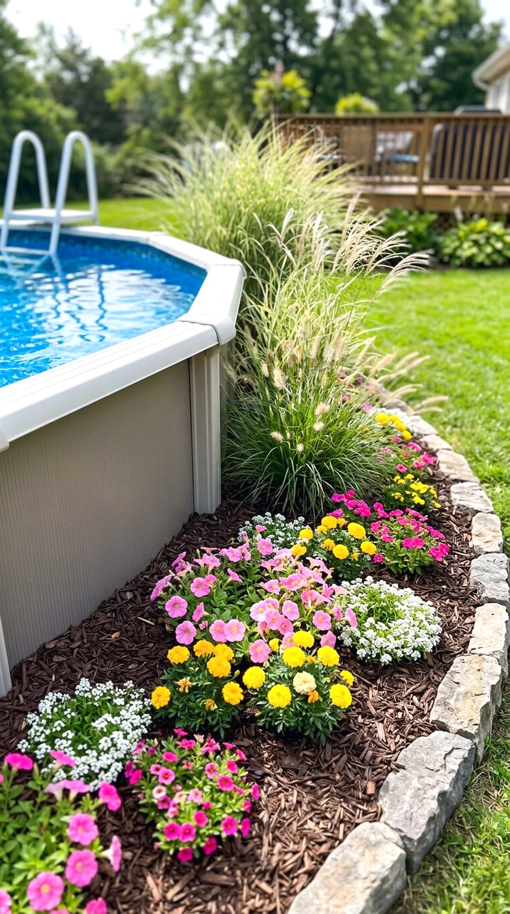 Flower Bed Pool Edge