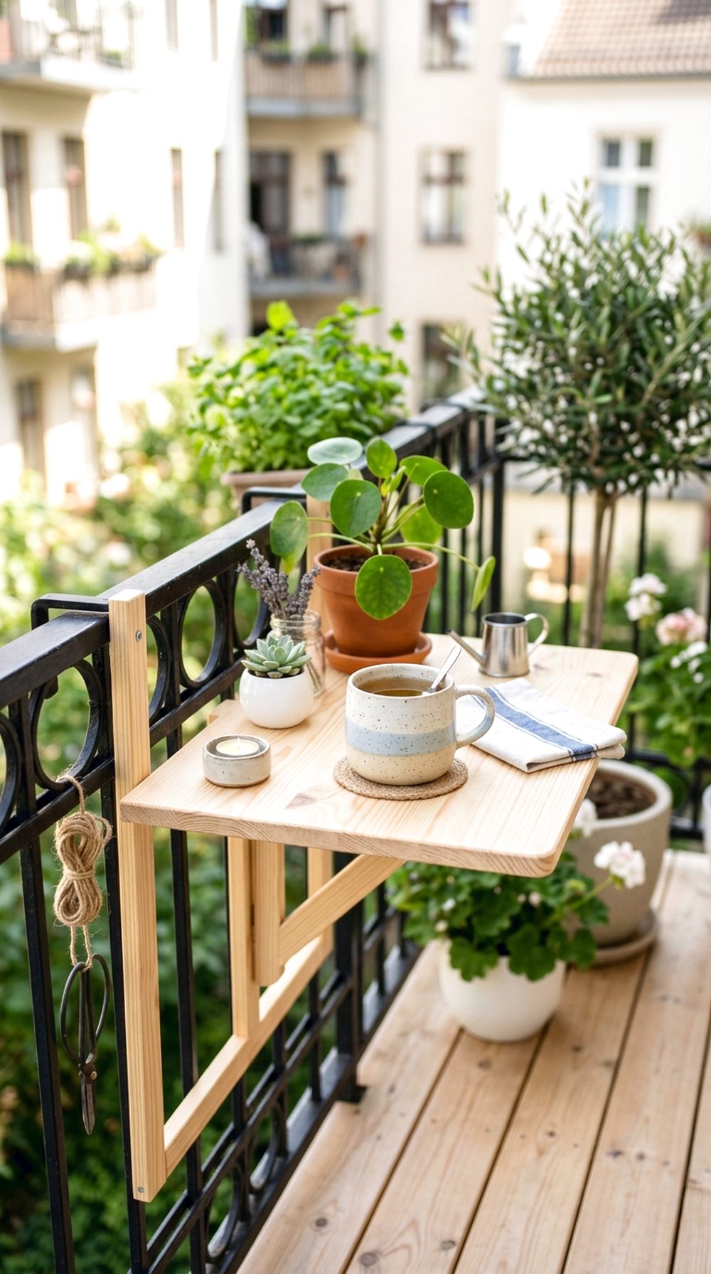 Foldable Garden Table Setup
