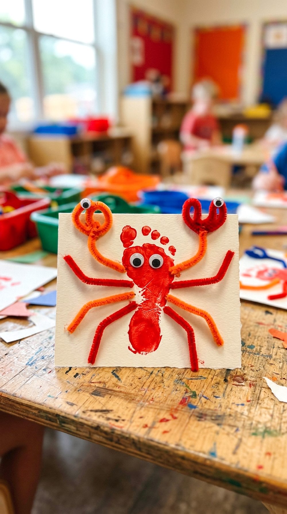Footprint Crab Craft