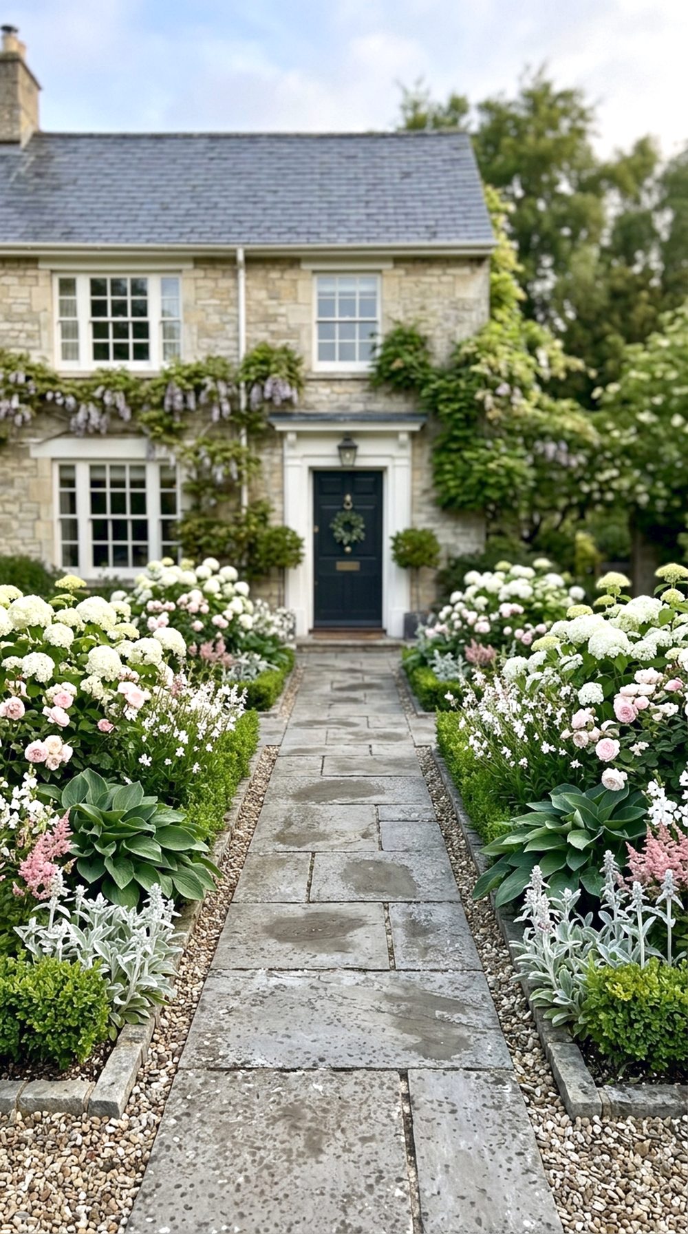 Formal Symmetrical Flower Garden