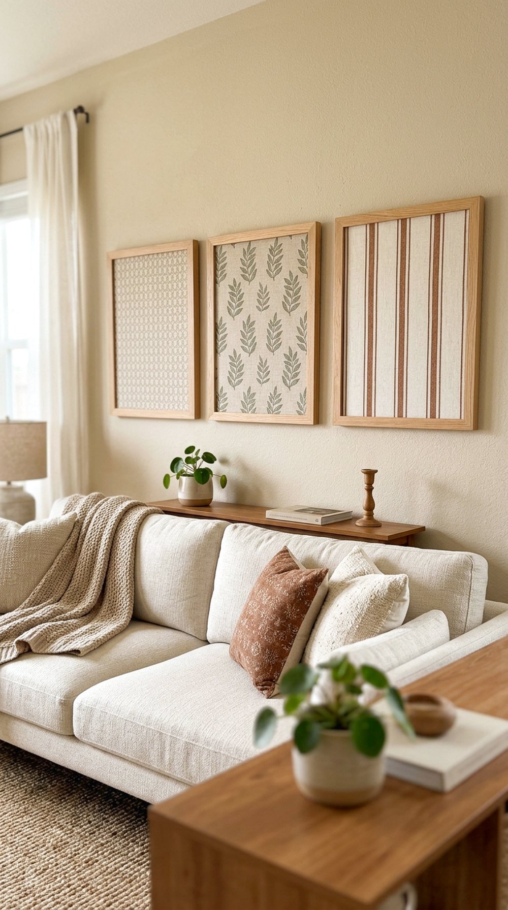 Framed Fabric Wall Art