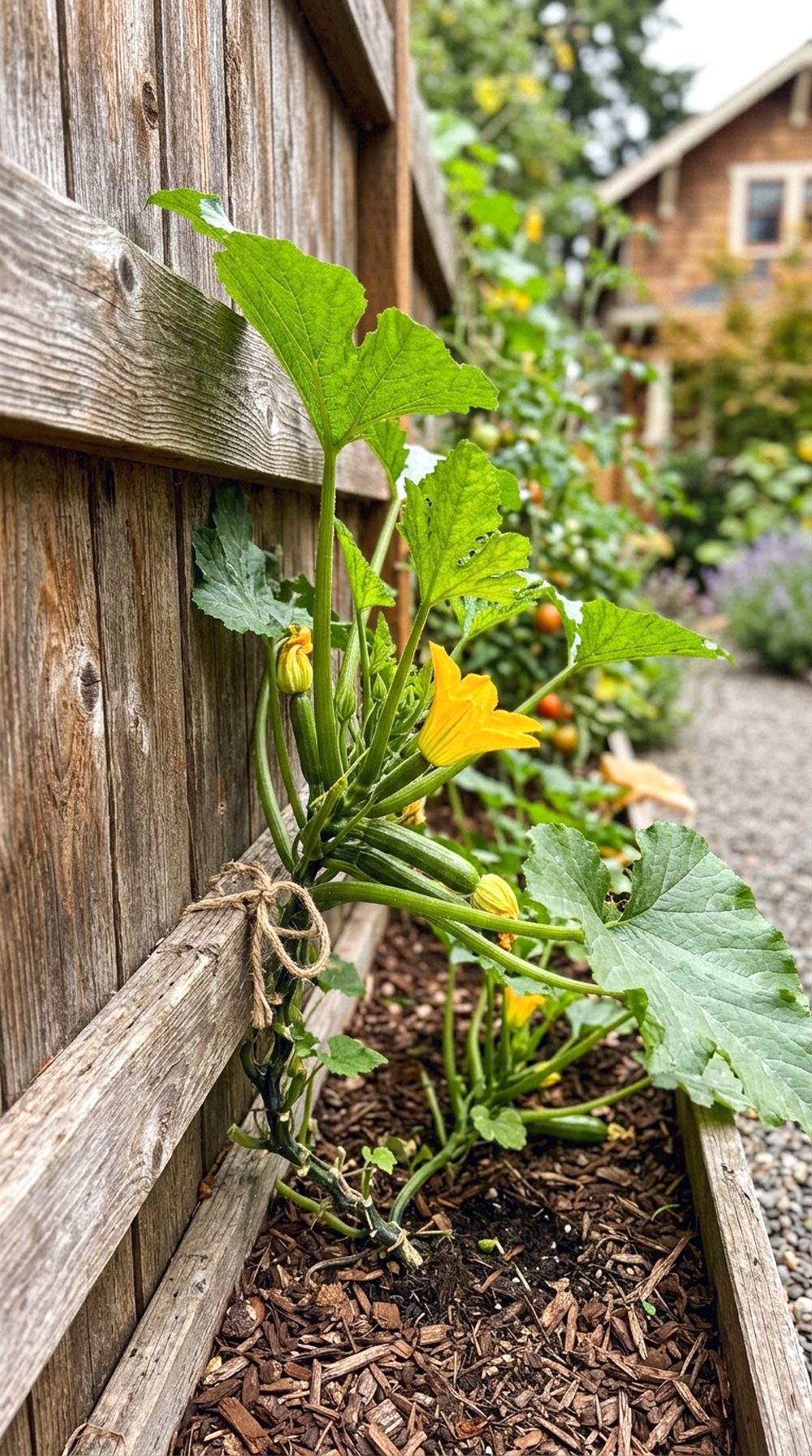 Garden Fence Zucchini Trellis