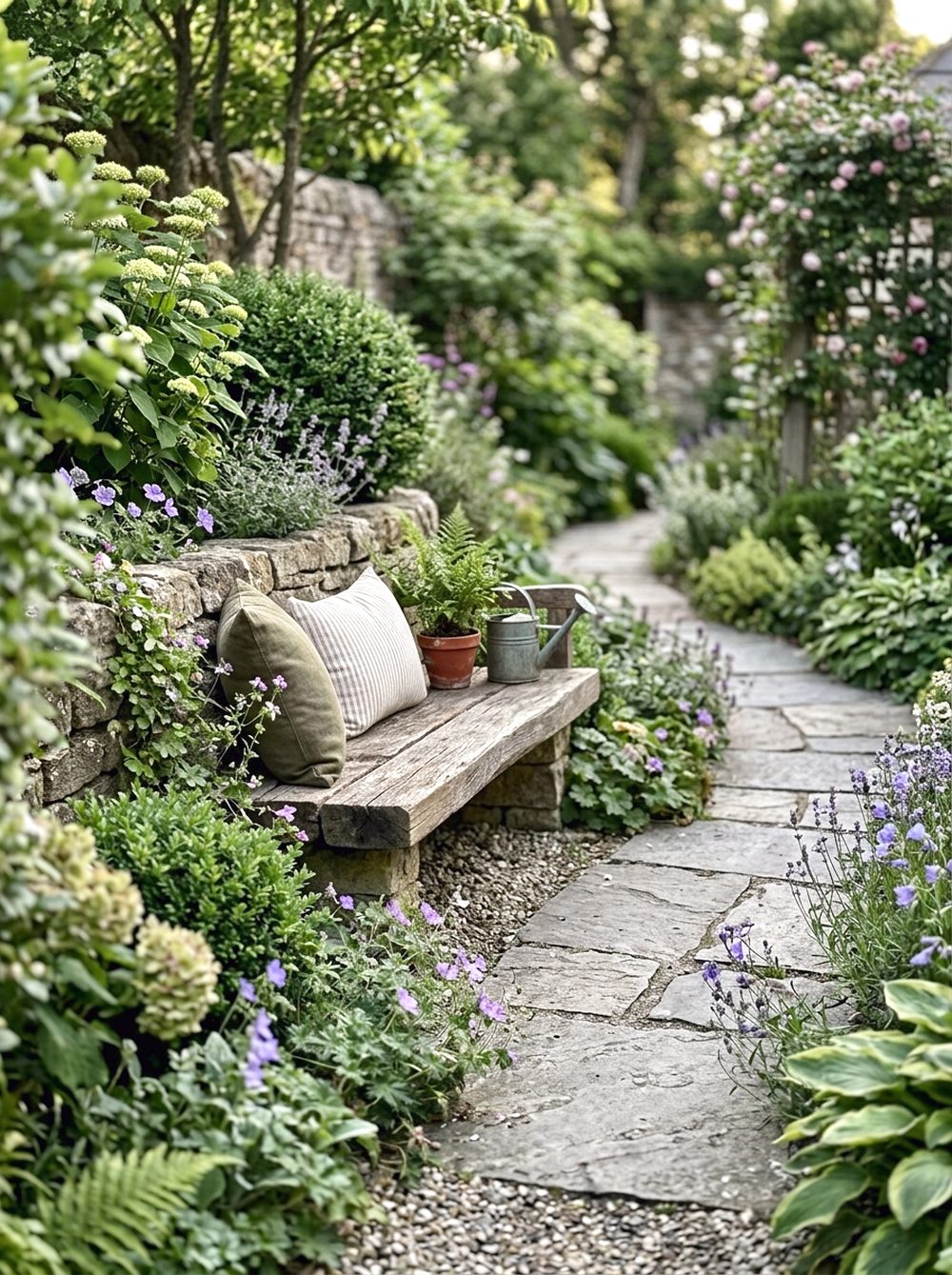 Garden Path Bench Nook