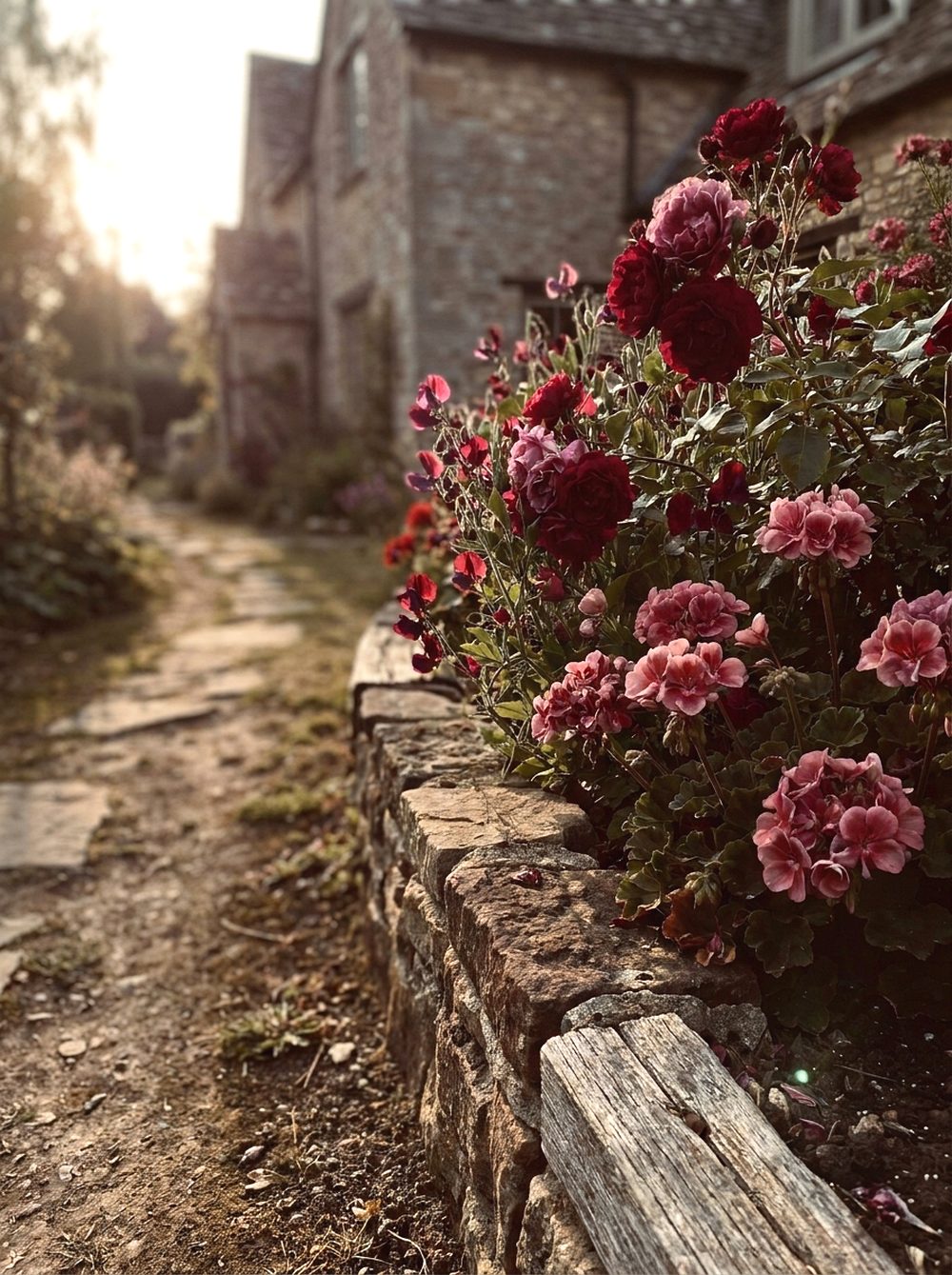 Garnet Flower Walkway