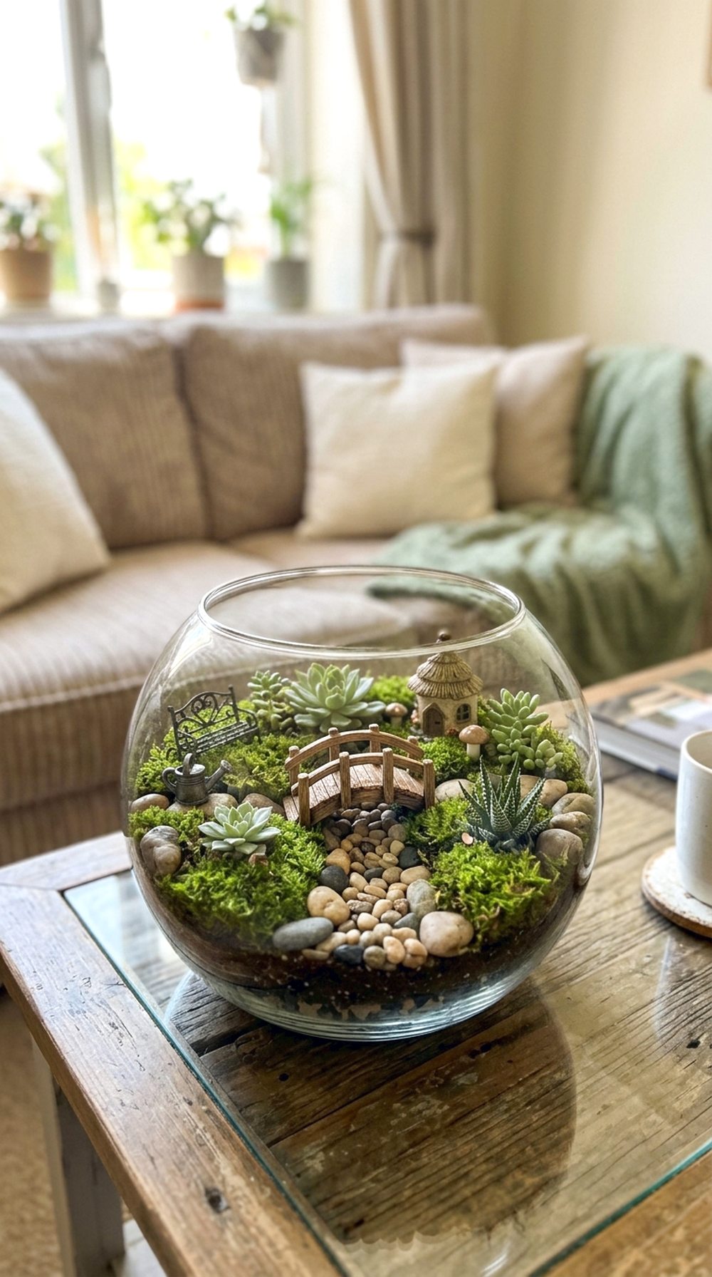 Glass Bowl Fairy Garden