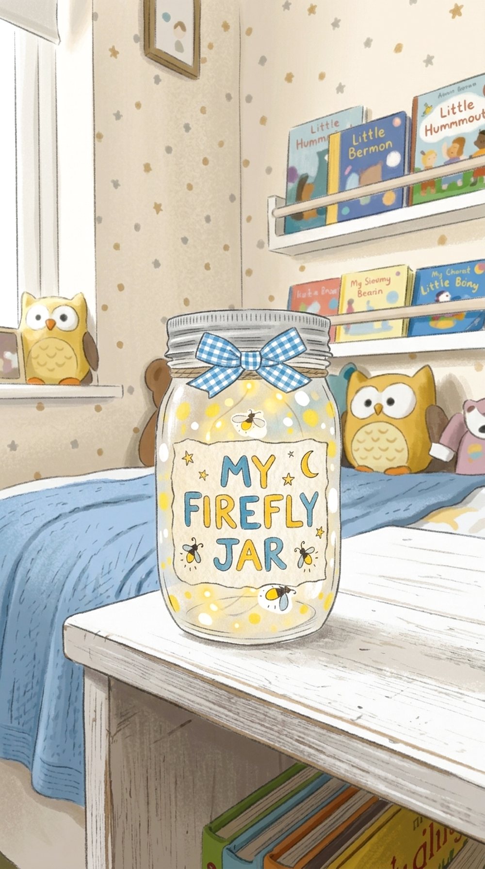 Glowing Paper Firefly Jar