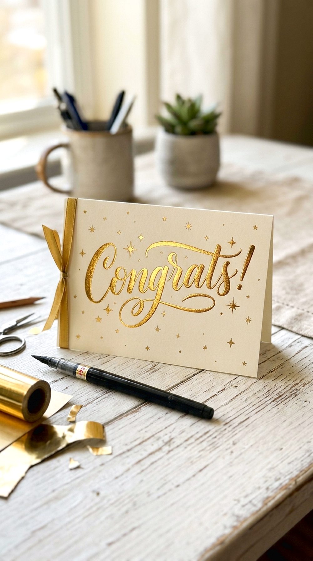 Gold Foil Accented Card