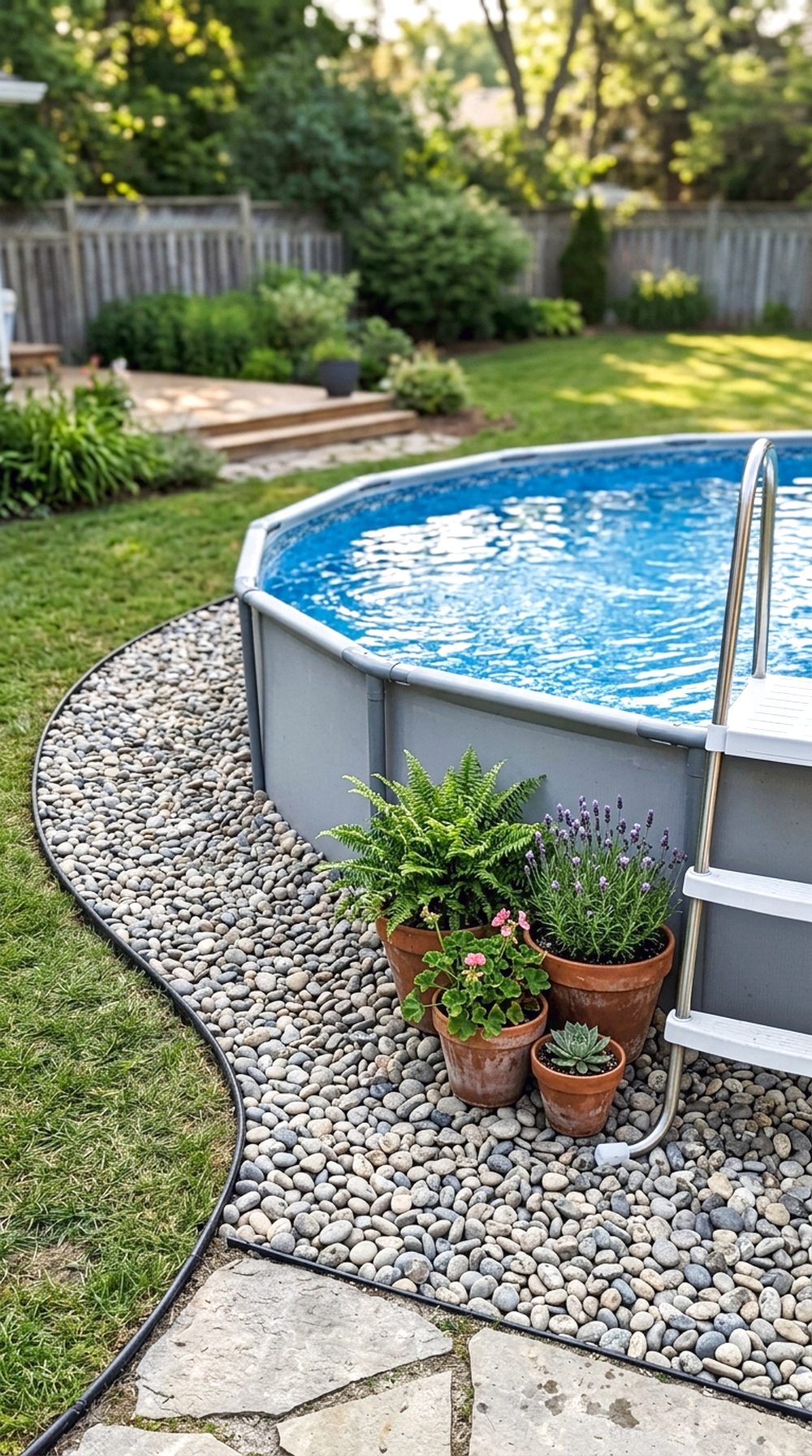 Gravel Border Around Pool