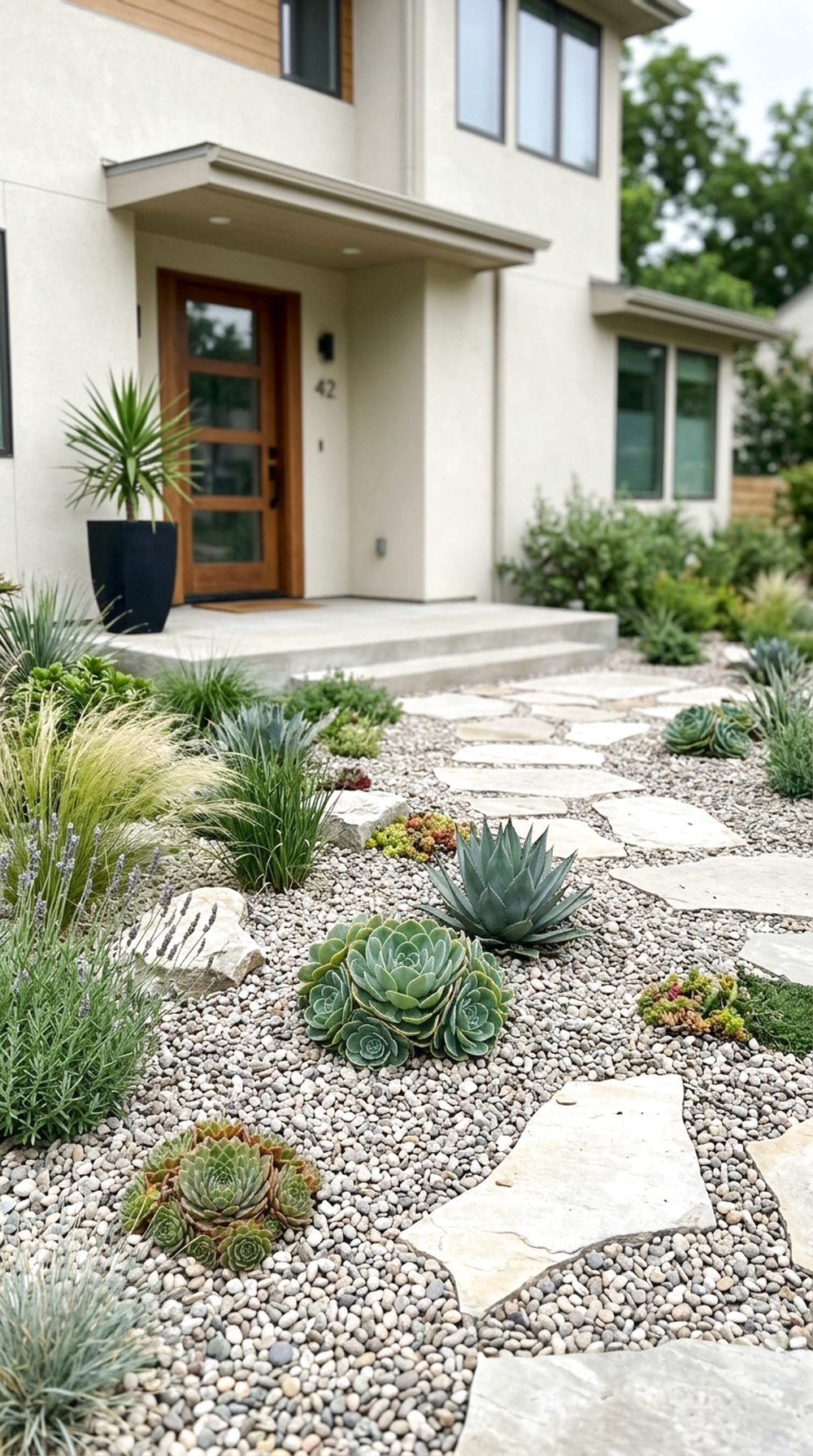Gravel Front Yard Garden