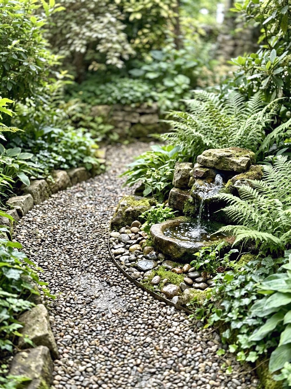 Gravel Path Around a Water Feature