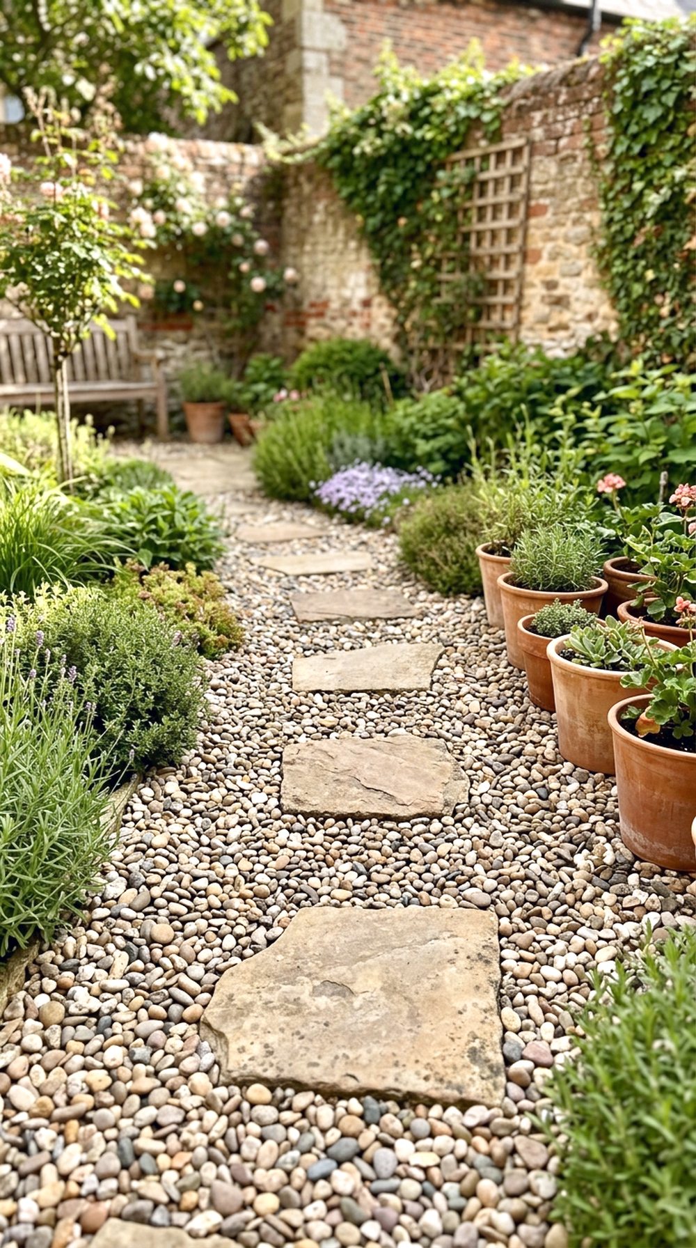 Gravel Path Courtyard