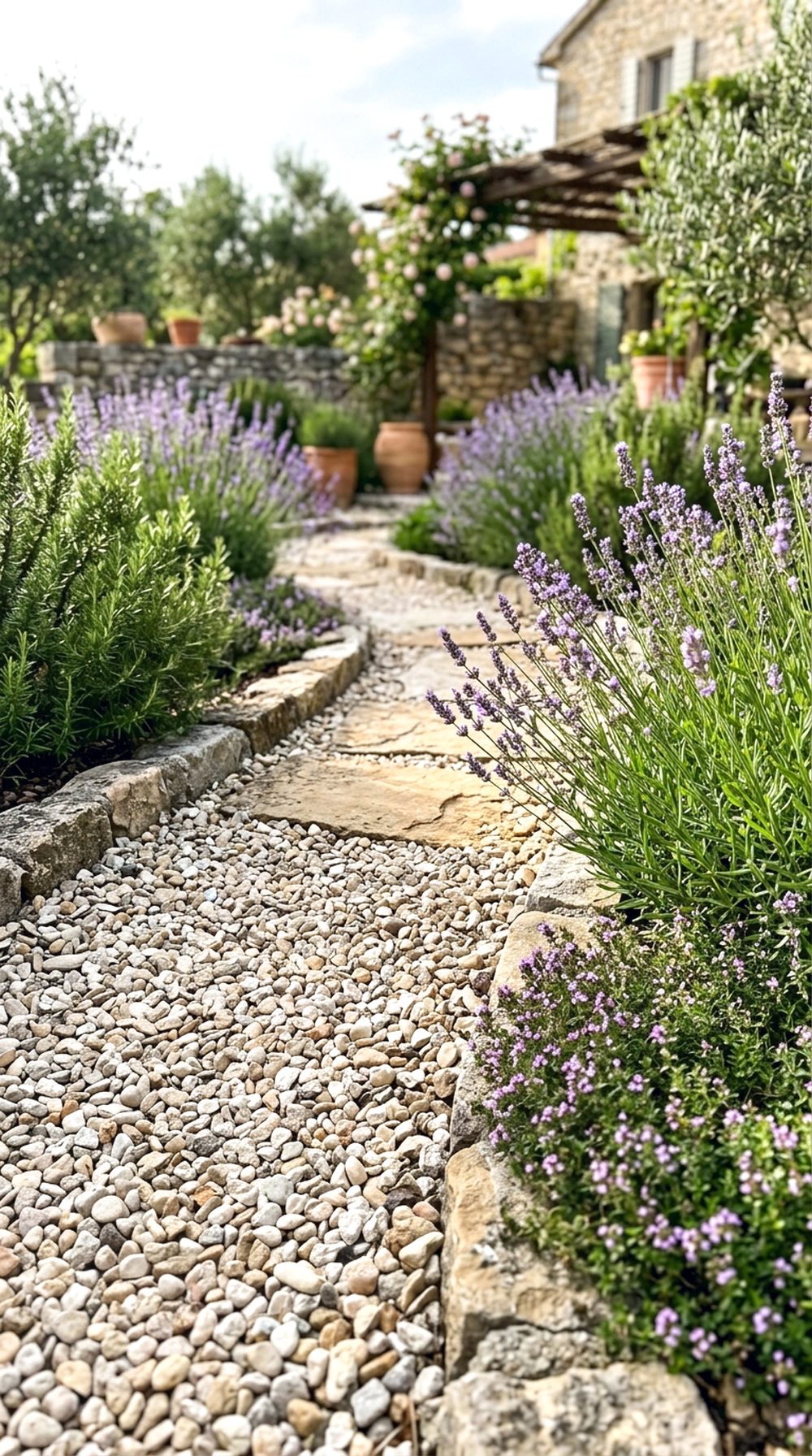 Gravel Path With Herbs