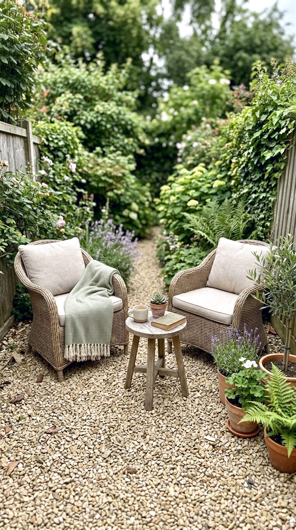 Gravel Patio Seating Area