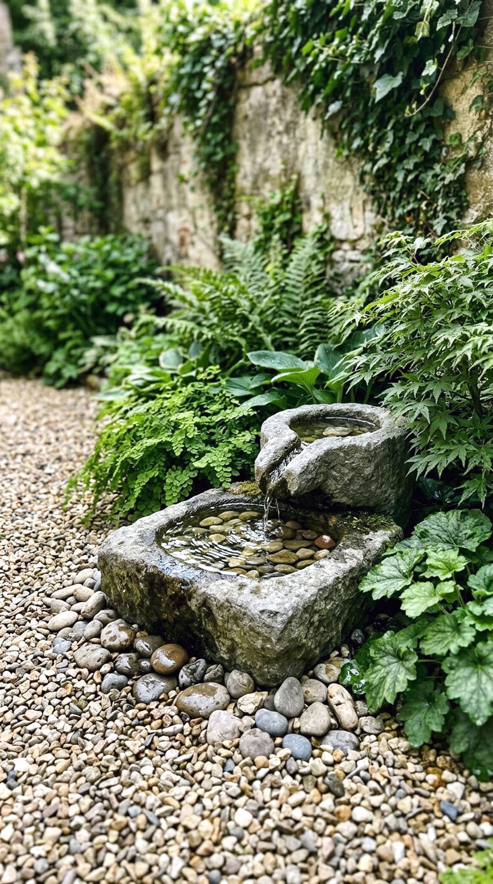Gravel Water Feature Corner
