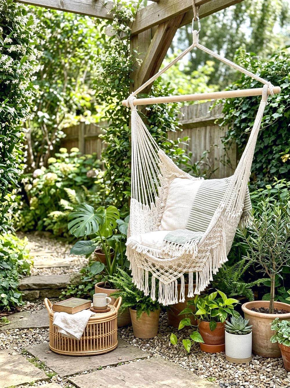 Hammock Chair Plant Corner