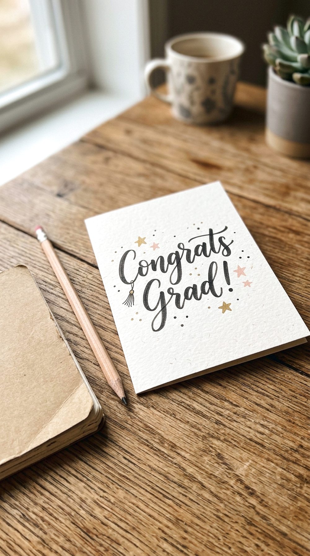 Handlettered Congrats Card