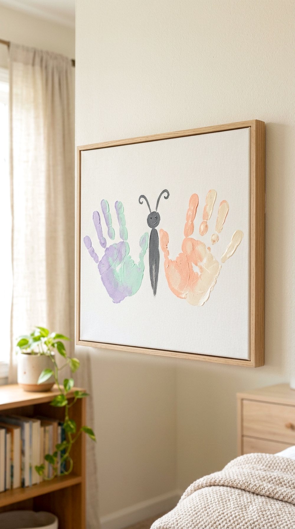 Handprint Butterfly Canvas