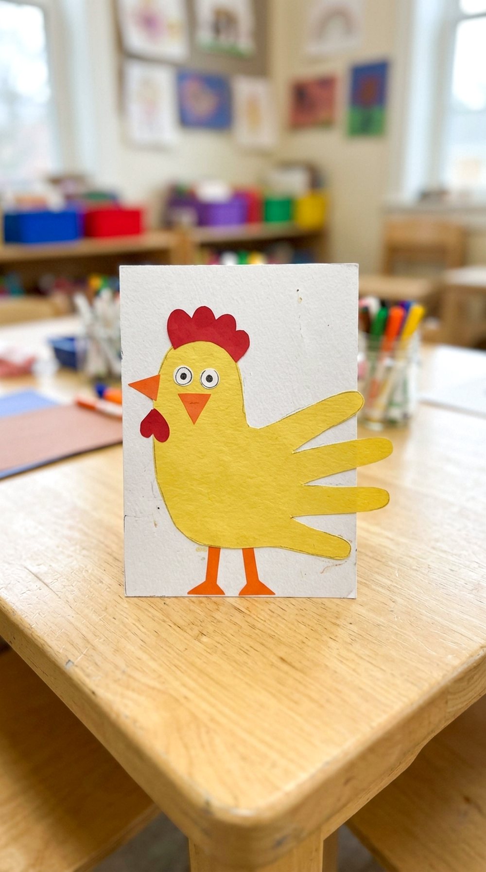 Handprint Chicken Craft
