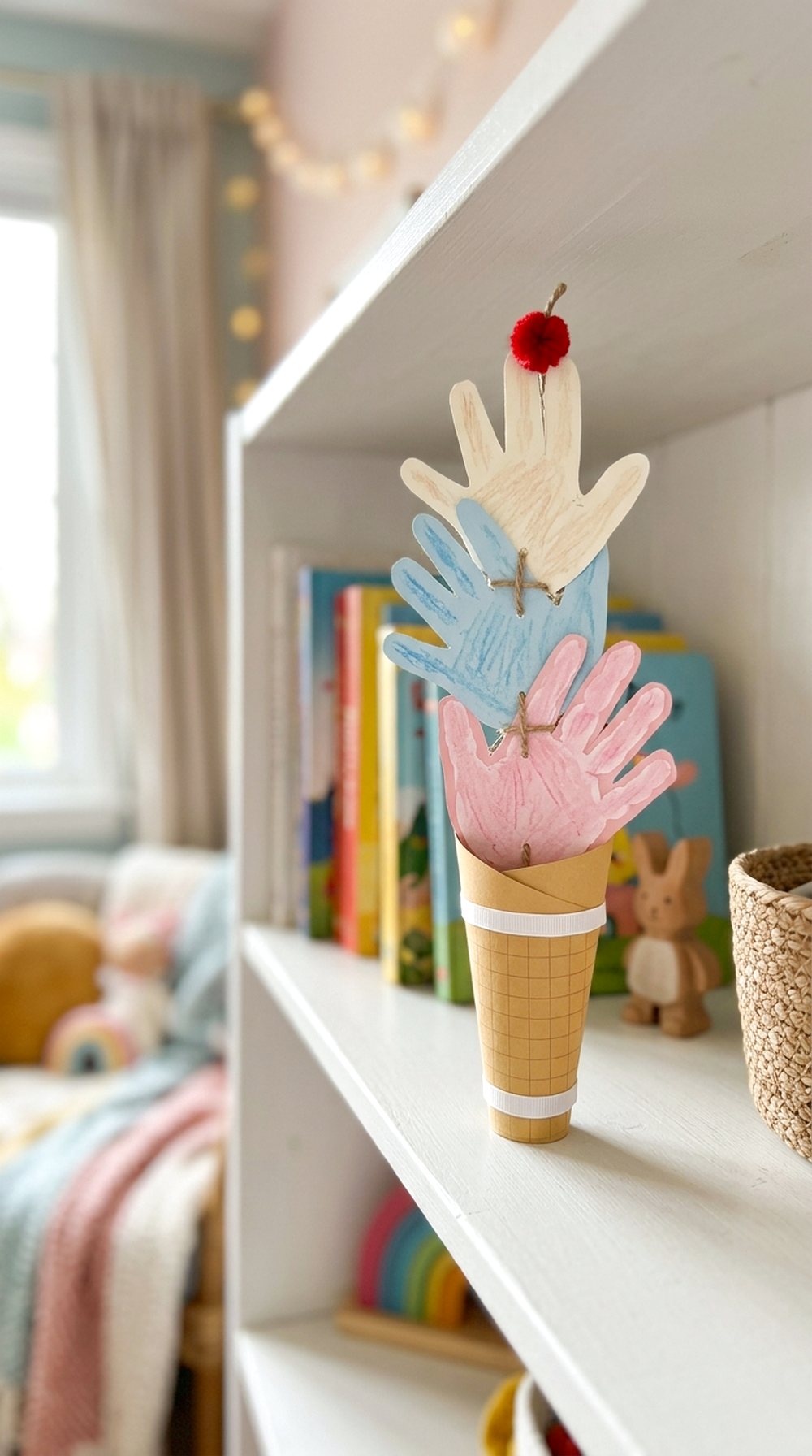 Handprint Ice Cream Cone