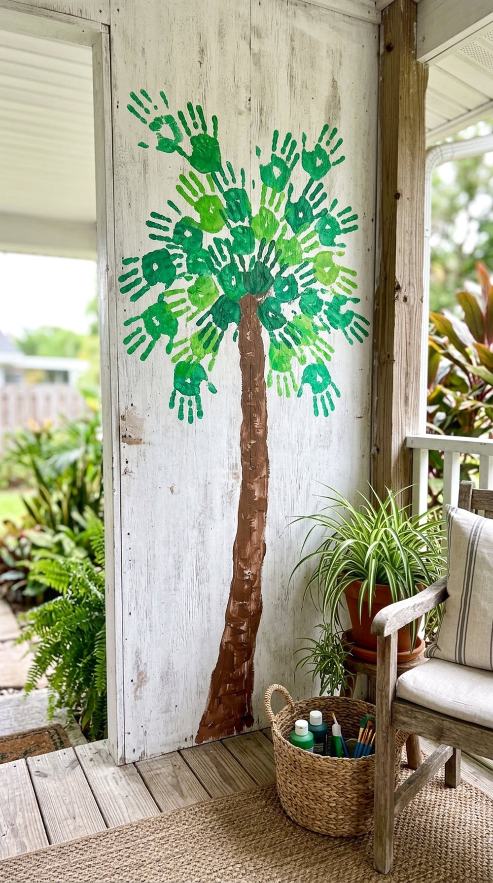 Handprint Palm Tree Art