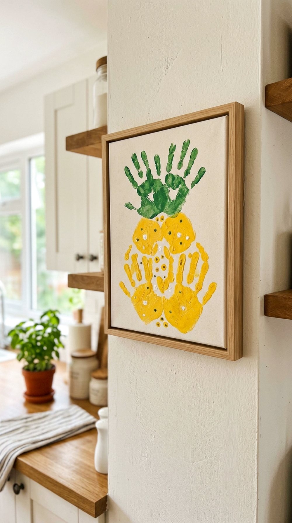 Handprint Pineapple Wall Art
