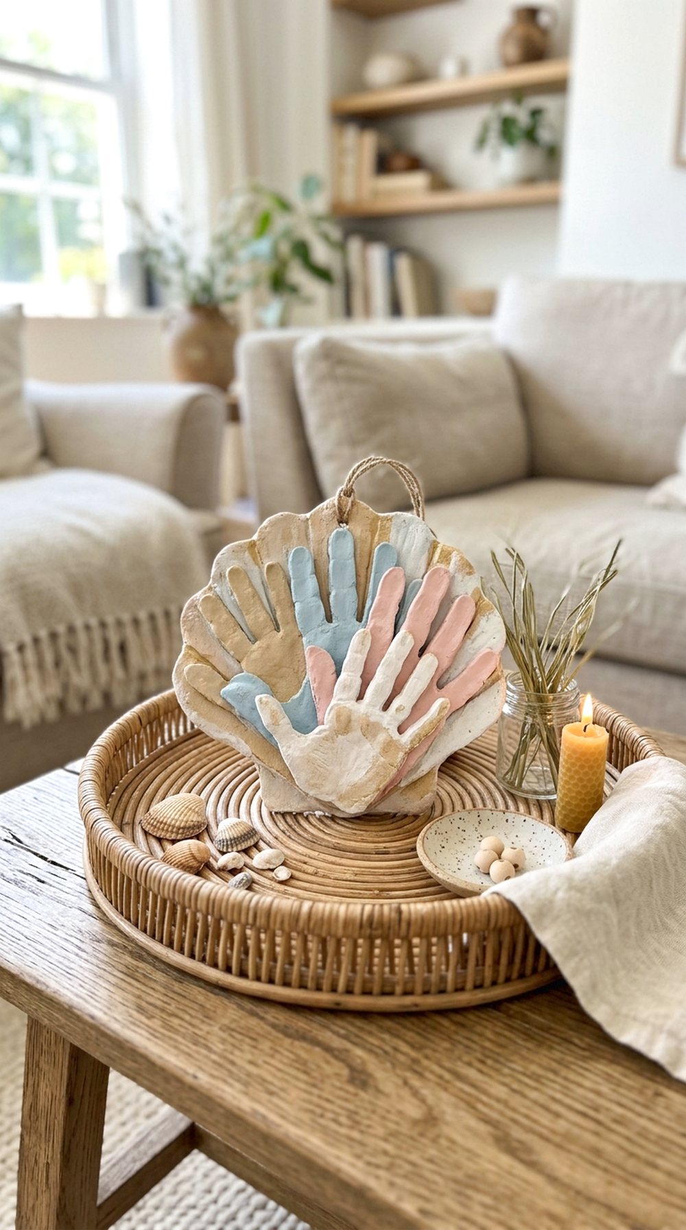 Handprint Seashell Craft