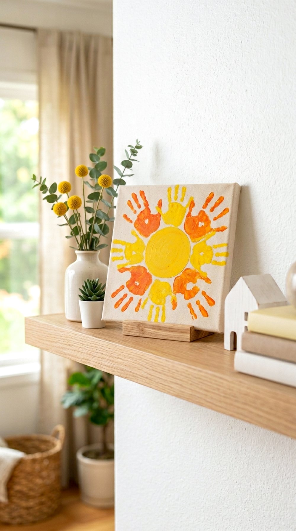 Handprint Sun Canvas