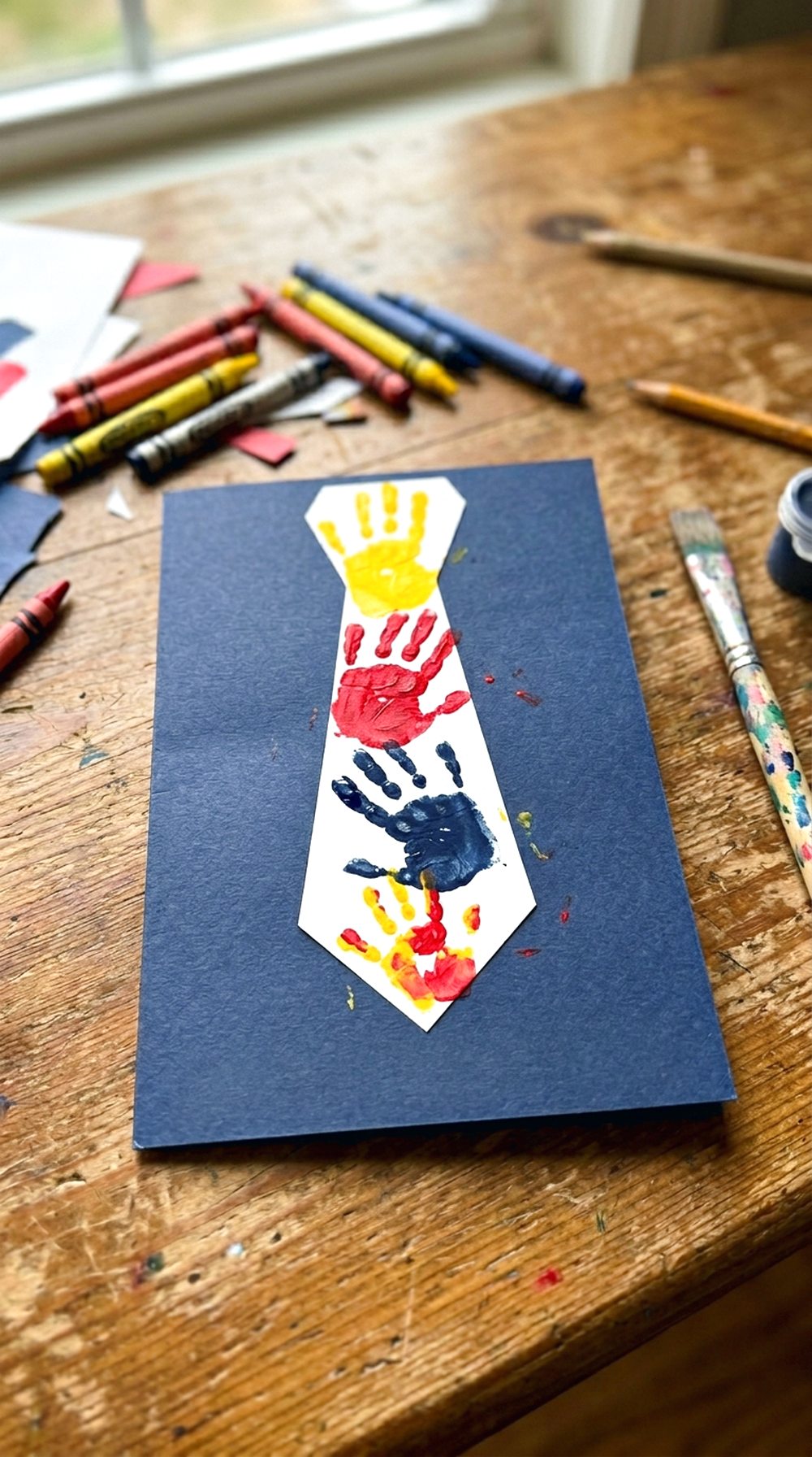 Handprint Tie Card