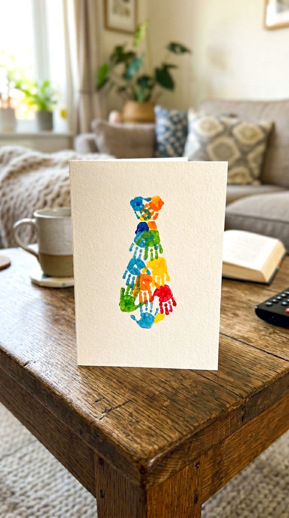 Handprint Tie Card