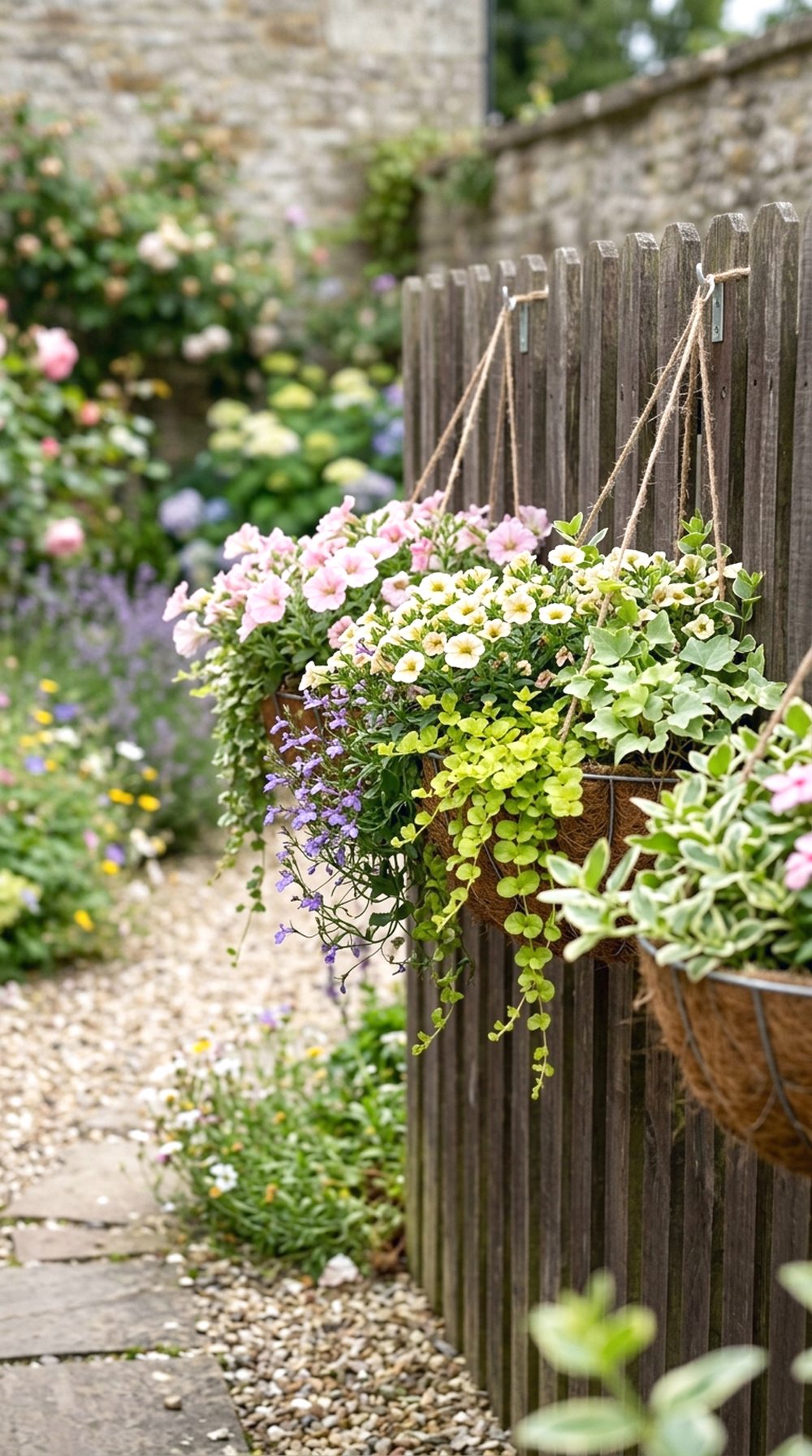 Hanging Basket Fence Garden