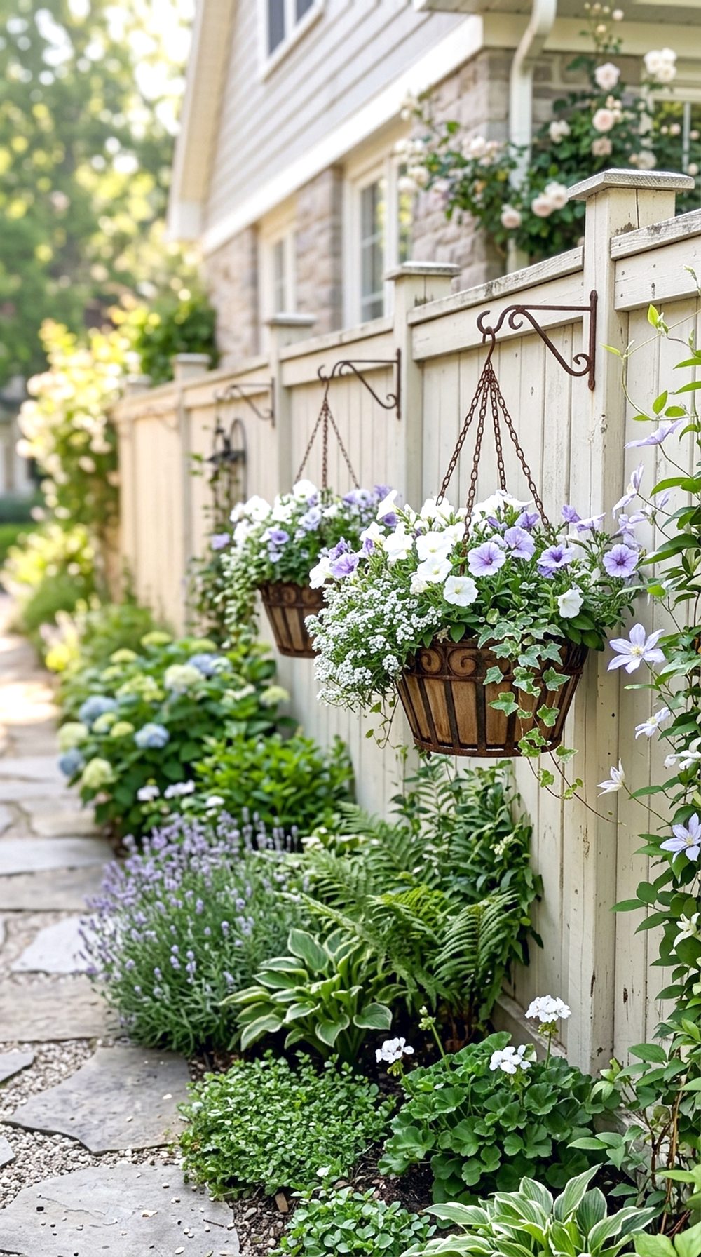 Hanging Basket Fence Garden
