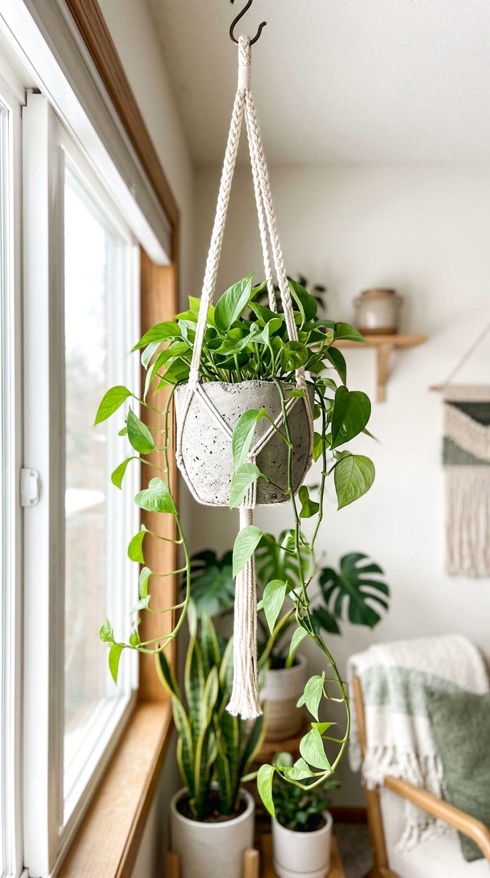 Hanging Cement Planter