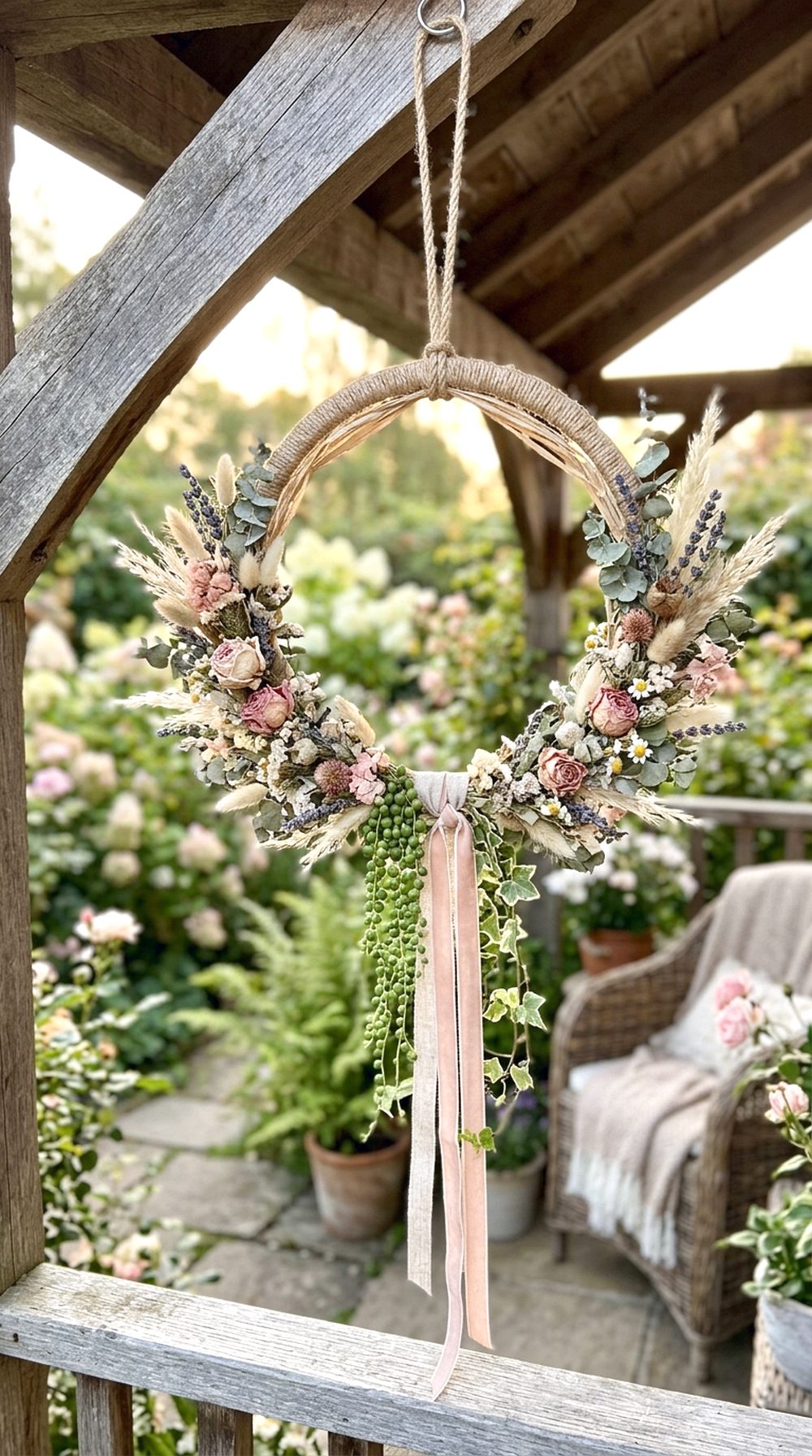Hanging Floral Hoop